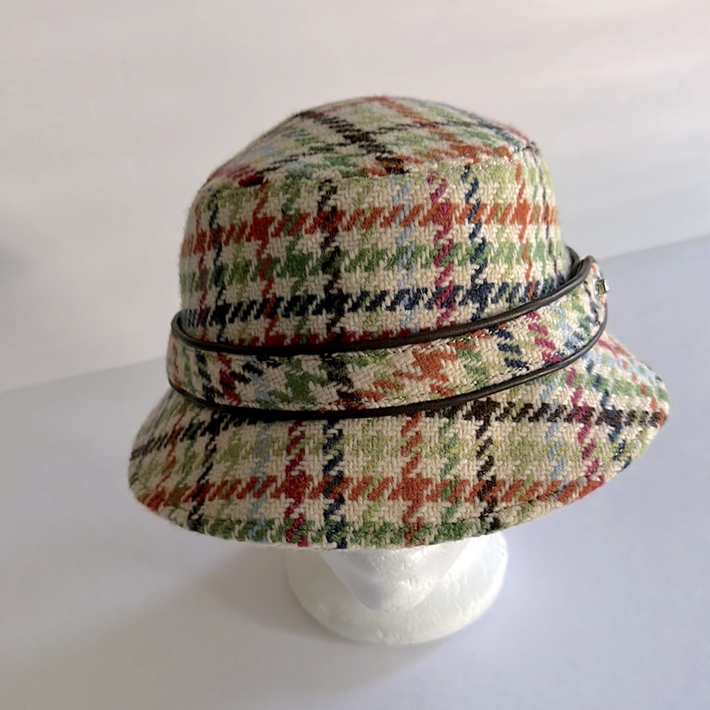 COACH || Tattersall Crusher Multicolor Winter Bucket Hat. Sz. S/P - Picture 9 of 16